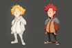 design a 2d cartoon character