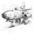 draw high quality spaceship concept