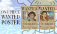design your one piece anime wanted poster