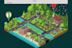 create pixel art isometric, scenarios, map design