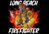 make custom fireman firefighter logo with axe design