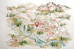 design elegant hand painted watercolor maps for events