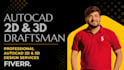 create professional autocad 2d and 3d mechanical drawings
