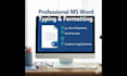 do professional ms word typing, formatting, and document editing