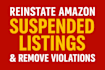 reinstate amazon listings, remove IP violations and suspensions