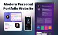 create a modern portfolio website