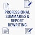 summarize or rewrite your content clearly and professionally