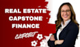 write on real estate economics, capstone projects, finance case study