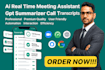 build ai meeting notetaker bot with realtime transcription for zoom, teams, meet