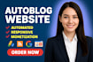 create an automated autoblog website with SEO and adsense friendly design