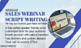 write video scripts for sales leads, webinar scripts and course presentations