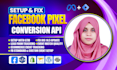 fix or setup facebook pixel, meta conversion API via google tag manager
