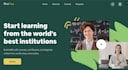 design ai elearning website, book sales, online course website problem solve web