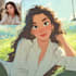 do cute disney cartoon portrait