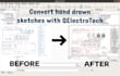 convert hand drawn sketches to electrical diagrams
