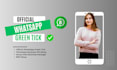 do guaranteed official whatsapp green tick verification