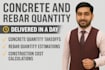 provide concrete rebar and formwork takeoffs and cost estimate