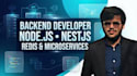 develop scalable node js nestjs backend with redis and microservices