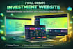 develop investment website and application with admin panel