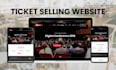design ticket selling website, event planning website, photo booth website