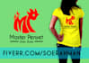 do tshirt typography or cartoon  design, unlimited revision