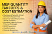 mep quantity takeoff and cost estimation