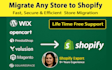 redesign, migrate store to shopify from wordpress, wix, etsy