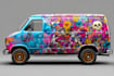 do itasha car wrap design, racing car wrap design