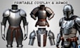 sculpt 3d armor, 3d cosplay, 3d helmet, 3d printable armor for 3d printing