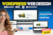 build a modern corporate website using wordpress