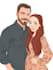 do you anime couple art portrait