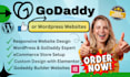 design or redesign a modern wordpress or godaddy airo website professionally