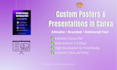 design eye catching canva posters or presentations