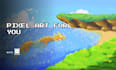 make you a pixel art and background in pixel