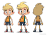 design a 2d cartoon character