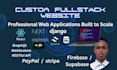develop fullstack ai website using react js, next js, supabase, stripe, chatbot