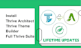 install and update thrive architect, plugins and themes license