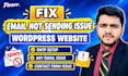fix wordpress contact form and email not sending issue, SMTP configuration