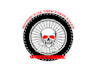 create greatest awesome web shop logo with skull