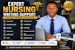 assist in soap notes, progress notes, nursing, case studies, dap, birp, picot
