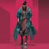 design cyberpunk and fantasy character splash art