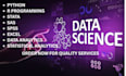 do data analytics, statistical analysis, data science projects in python and r