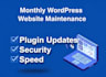 wordpress website monthly maintenance, security, speed, and backups, 30 hours