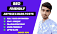 do seo content writing, blogpost and article writing