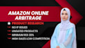 do product research for amazon online arbitrage