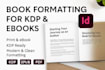 format books, magazines, and ebooks in adobe indesign