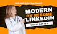 create job targeted cover letter biuld cv resume write linkedin profile optimize