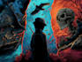 create dark art illustration