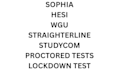 handle wgu, straighterline,sophia learning, proctored tests, lock down test