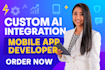 do ai agent custom ai integration ios app android app mobile app developer